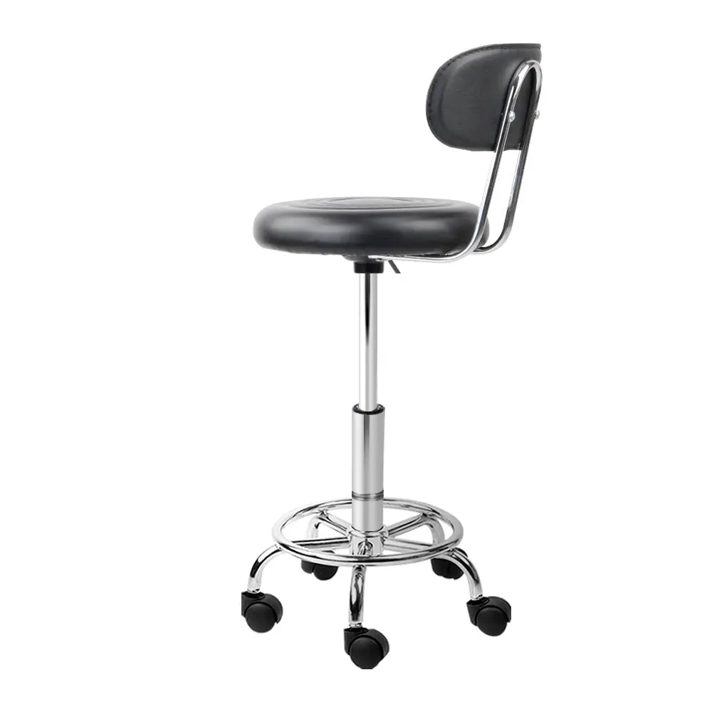 Artiss Salon Stool Swivel Chair Backrest Barber Hairdressing Hydraulic Height Deals499