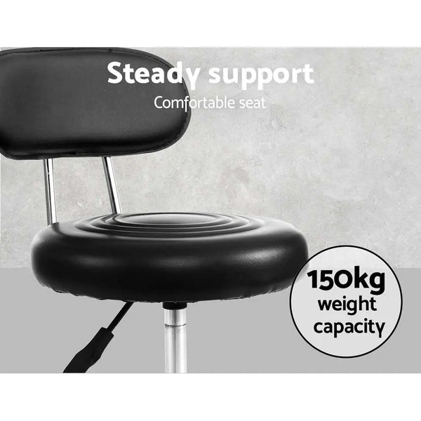 Artiss Salon Stool Swivel Chair Backrest Barber Hairdressing Hydraulic Height Deals499