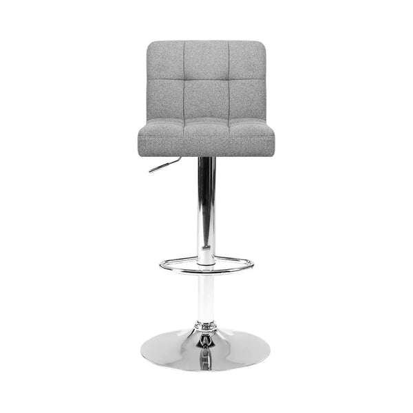 Artiss Set of 4 Fabric Swivel Bar Stools - Grey Deals499