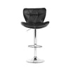 Artiss Set of 4 PU Leather Patterned Bar Stools - Black and Chrome Deals499