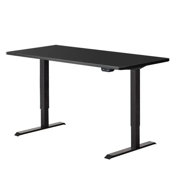 Artiss Standing Desk Adjustable Height Desk Electric Motorised Black Frame Desk Top 140cm Deals499