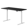 Artiss Standing Desk Adjustable Height Desk Electric Motorised White Frame Black Desk Top 140cm Deals499