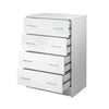 Artiss Tallboy 4 Drawers Storage Cabinet - White Deals499