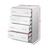 Artiss Tallboy 4 Drawers Storage Cabinet - White Deals499