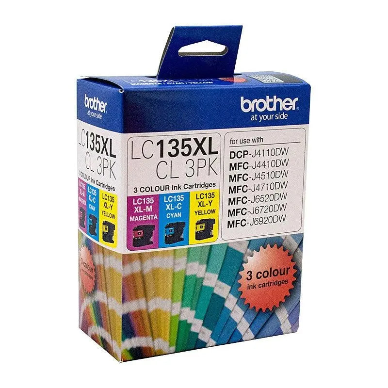 BROTHER LC135XL CMY Colour Pk BROTHER