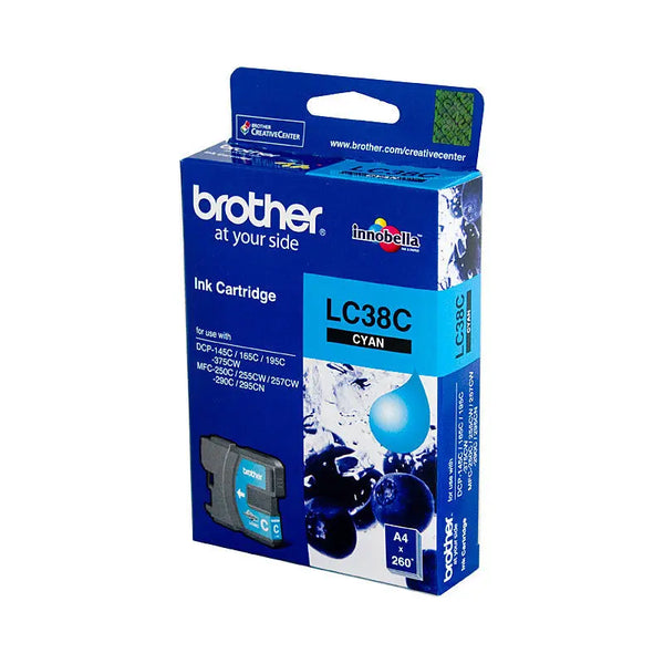 BROTHER LC38 Cyan Ink Cartridge BROTHER