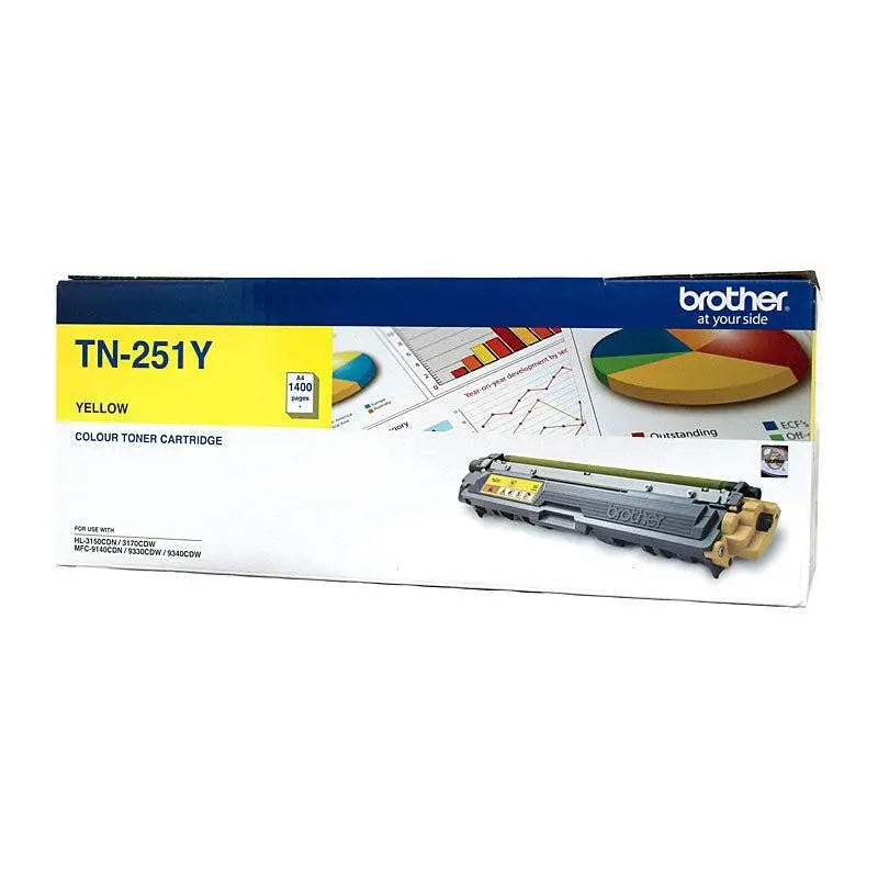 BROTHER TN251 Yellow Toner Cartridge BROTHER