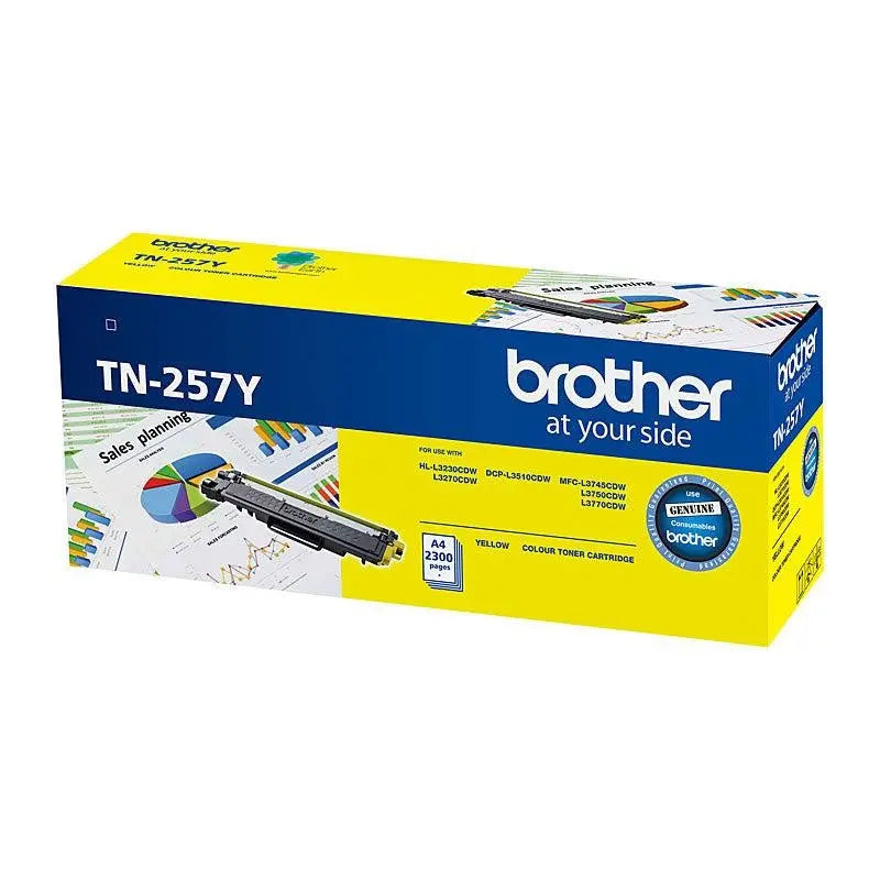 BROTHER TN257 Yellow Toner Cartridge BROTHER