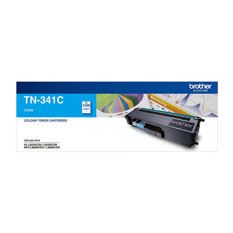 BROTHER TN341 Cyan Toner Cartridge BROTHER