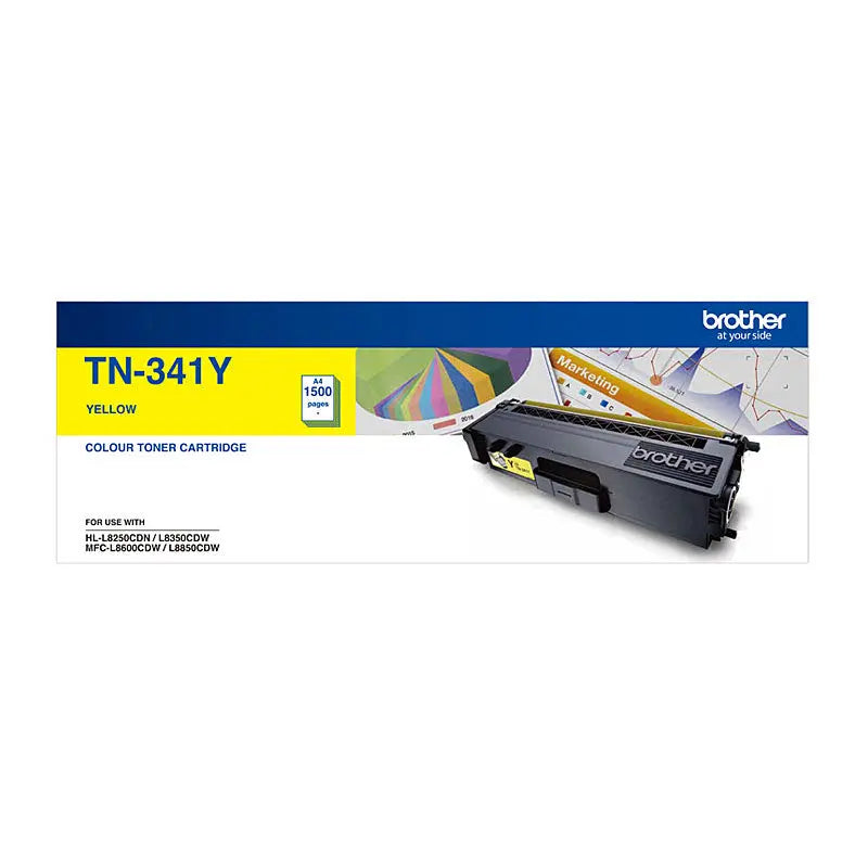 BROTHER TN341 Yellow Toner Cartridge BROTHER