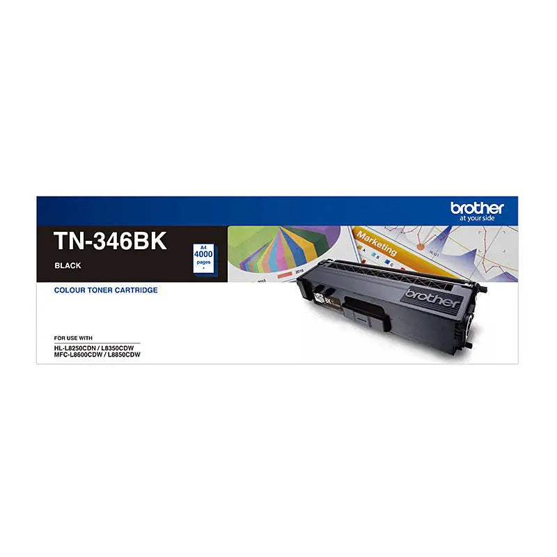 BROTHER TN346 Black Toner Cartridge BROTHER