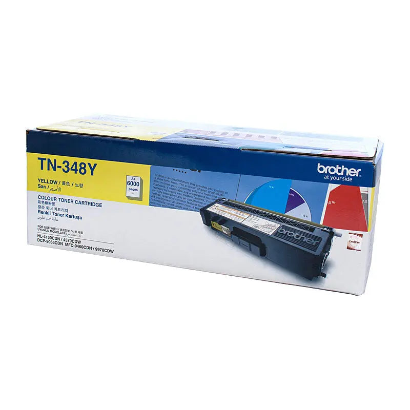 BROTHER TN348 Yellow Toner Cartridge BROTHER