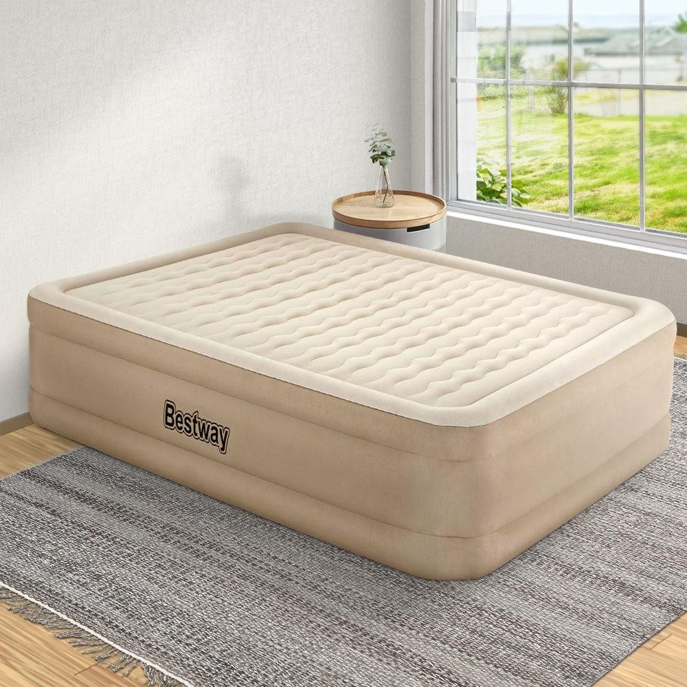 Bestway Air Bed Queen Size Mattress Camping Beds Inflatable Built-in Pump Deals499