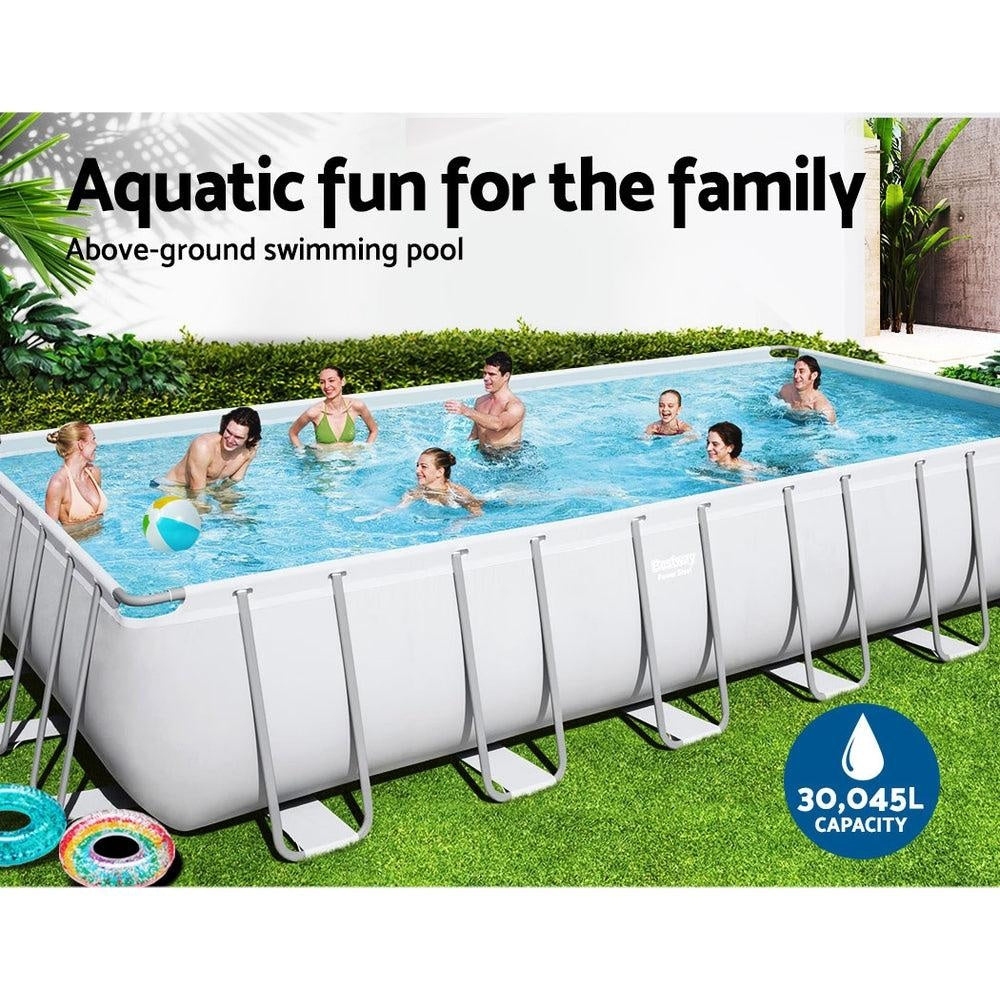 Bestway Above Ground Swimming Pool Power Steel™ Rectangular Frame Pools Filter Deals499