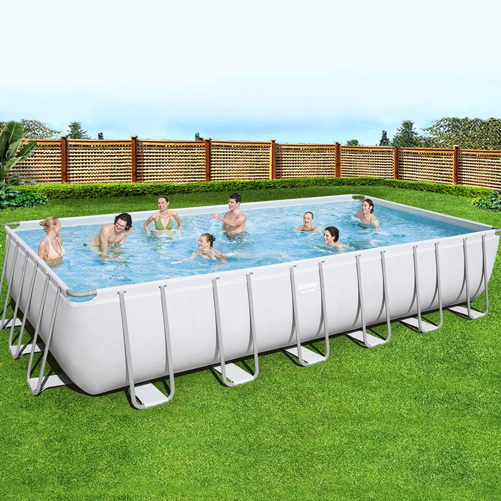 Bestway Above Ground Swimming Pool Power Steel™ Rectangular Frame Pools Filter Deals499