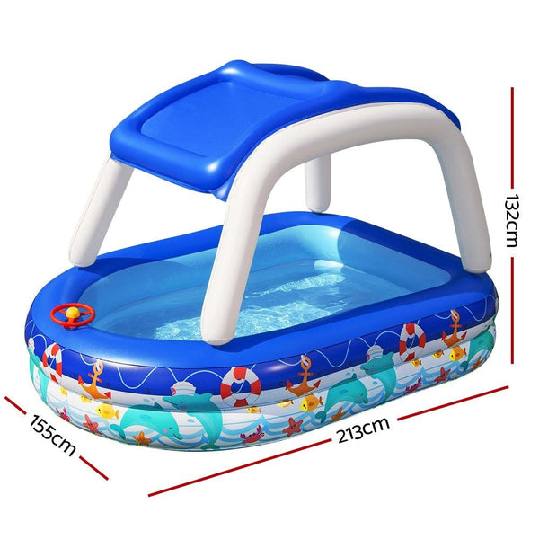 Bestway Kids Play Pools Above Ground Inflatable Swimming Pool Canopy Sunshade Deals499