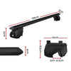 Universal Car Roof Rack Aluminium Cross Bars Adjustable 135cm Black Upgraded Holder Adjustable Car 90kgs load Carrier Deals499