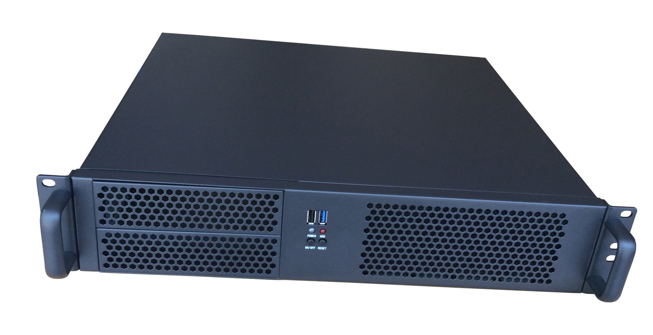 TGC Rack Mountable Server Chassis 2U 390mm Depth, 2x Ext 5.25' Bay, 4x Int 3.5' Bays, 4x Low Profile PCIE Slots, MATX MB, ATX PSU TGC