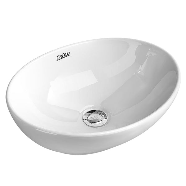 Cefito Ceramic Oval Sink Bowl - White Deals499