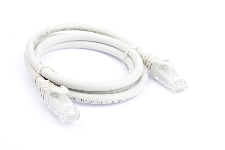 8WARE Cat6a UTP Ethernet Cable 1m SnaglessÂ Grey 8WARE