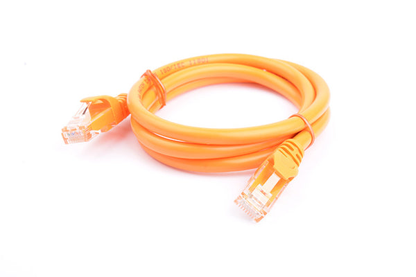 8WARE Cat6a UTP Ethernet Cable 1m SnaglessÂ Orange 8WARE