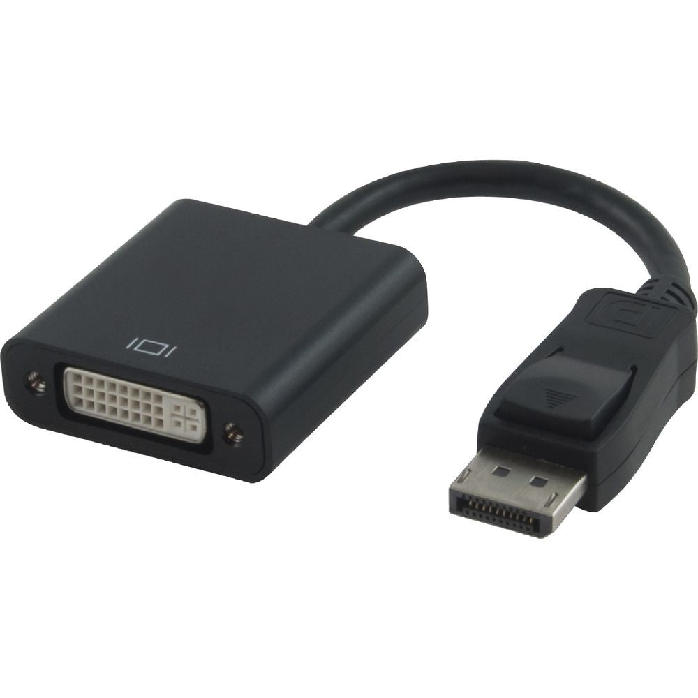 ASTROTEK DisplayPort DP to DVI Adapter Converter Cable 15cm - 20 pins Male to DVI 24+5 pins Female, normal chipset support with ATI video card ASTROTEK