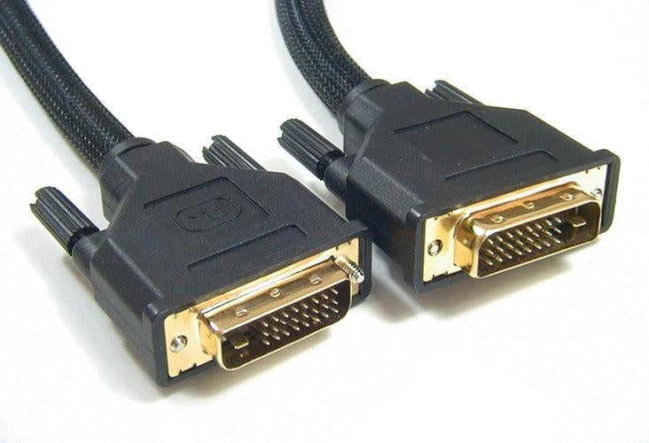 ASTROTEK DVI-D Cable 5m - 24+1 pins Male to Male Dual Link 30AWG OD8.6mm Gold Plated RoHS ASTROTEK