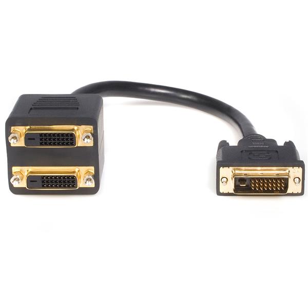 ASTROTEK DVI-D Splitter Cable 24+1 pins Male to 2x Female Gold Plated ASTROTEK