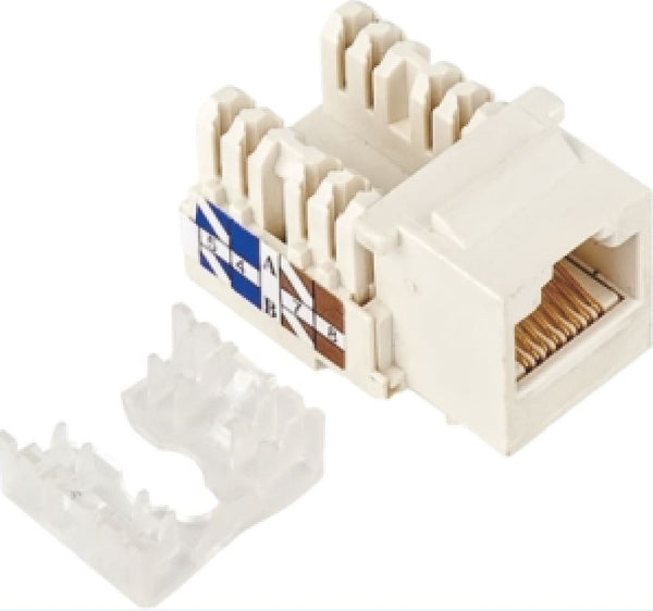 ASTROTEK CAT5e UTP Network Keystone Jack for Socket kit 10ps per pack Poly Bag White LS ASTROTEK