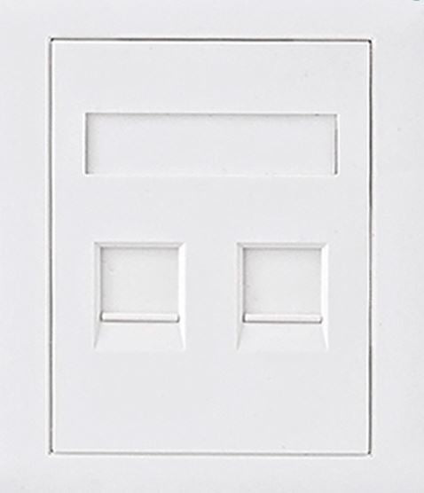 ASTROTEK CAT6 RJ45 Network Wall Face Plate Outlets 86x86mm 2 Port Socket Kit LS ASTROTEK