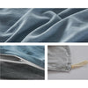 Cosy Club Quilt Cover Set Cotton Duvet Double Blue Dark Blue Deals499