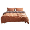 Cosy Club Quilt Cover Set Cotton Duvet King Orange Brown Deals499