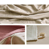 Cosy Club Quilt Cover Set Cotton Duvet King Red Beige Deals499