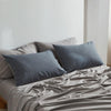 Cosy Club Sheet Set Cotton Sheets Double Dark Blue Grey Deals499