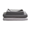 Cosy Club Sheet Set Bed Sheets Set Double Flat Cover Pillow Case Grey Inspired Deals499