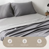 Cosy Club Sheet Set Bed Sheets Set Double Flat Cover Pillow Case Grey Inspired Deals499