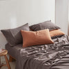 Cosy Club Sheet Set Cotton Sheets Double Orange Brown Deals499