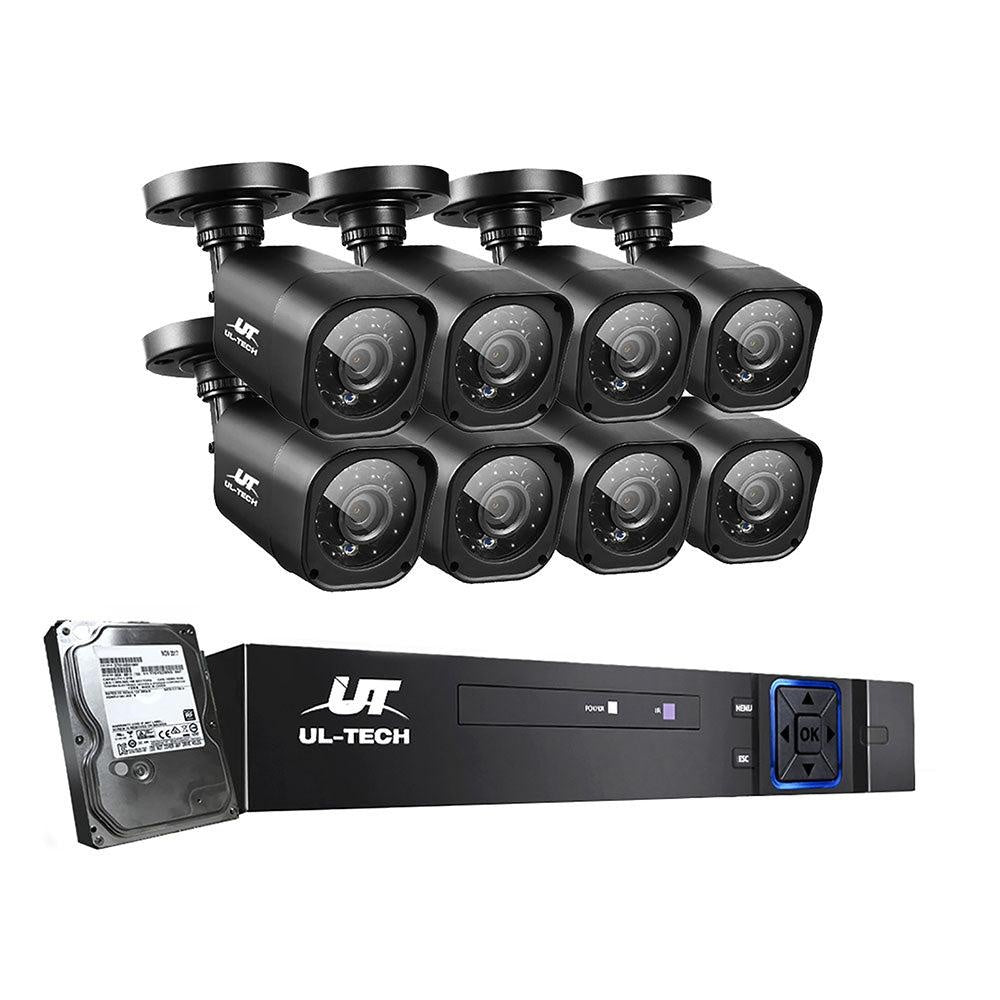 UL-tech CCTV Camera Home Security System 8CH DVR 1080P 1TB Hard Drive Outdoor Deals499