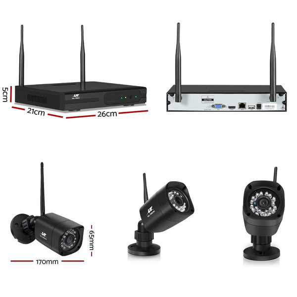 UL-tech CCTV Wireless Security Camera System 8CH Home Outdoor WIFI 6 Square Cameras Kit 1TB Deals499