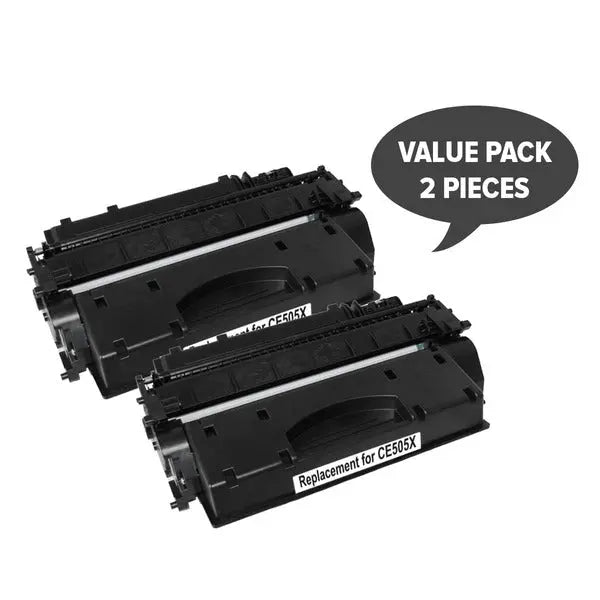 CE505A #05A Cart 319i Black Premium Generic Toner (Set of 2) HP