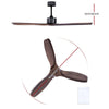 Devanti 52'' Ceiling Fan With Remote Control Fans 3 Wooden Blades Timer 1300mm Deals499