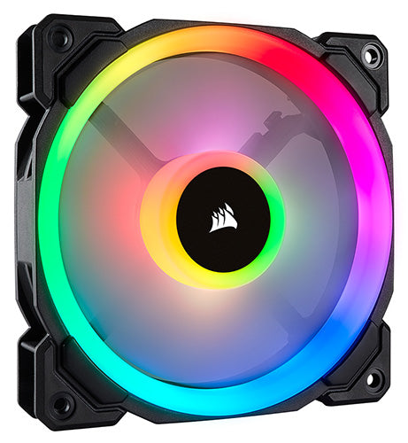 CORSAIR Light Loop Series, LL140 RGB, 140mm Dual Light Loop RGB LED PWM Fan, Single Pack CORSAIR