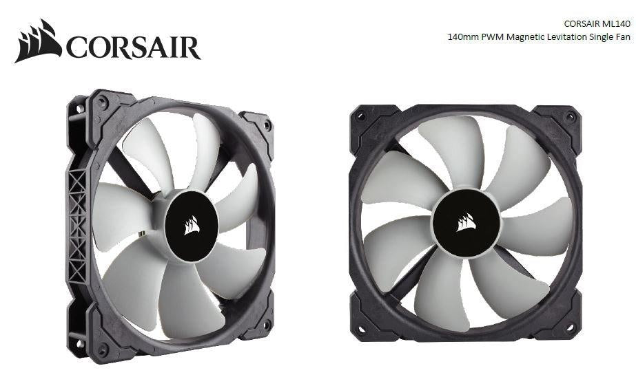 CORSAIR ML140 140mm Premium Magnetic Levitation PWM Fan 2020 Version, 5 Years Warranty CORSAIR