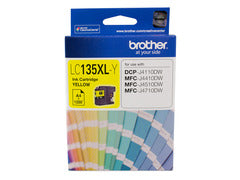 BROTHER LC-135XLY Yellow Ink Cartridge- MFC-J6520DW/J6720DW/J6920DW and DCP-J4110DW/MFC-J4410DW/J4510DW/J4710DW -  1200 pages BROTHER