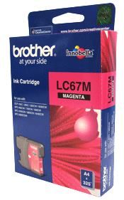 Brother LC-67M Megenta Ink Cartridge- to suit DCP-385C/395CN/585CW/6690CW/J715W, MFC-490CW/5490CN/5890CN/6490CW/6890CDW/790CW/795CW/990CW- up to 325 p BROTHER