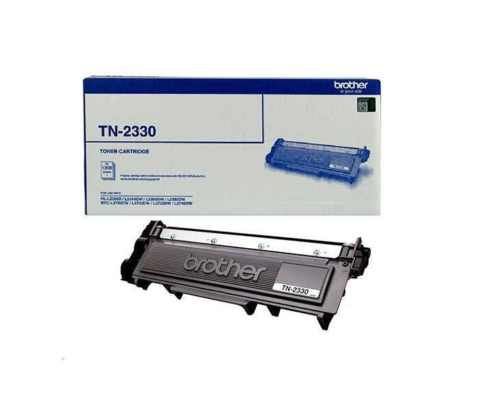 Brother TN-2330 Mono Laser Toner- Standard, HL-L2300D/L2305W/L2340DW/L2365DW/2380DW/MFC-L2700DW/2703DW/2720DW/2740DW up to 1,200 pages BROTHER