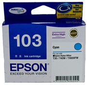 EPSON 103 CyanHigh Cap Suits TX600FW, T103292 EPSON