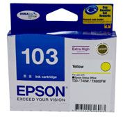 EPSON 103 Yellow High Cap Suits TX600FW, T103492 EPSON