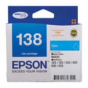 EPSON 138 HighCap Cyan Ink Suit NX420,320,325,525,625,630 EPSON