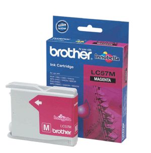 Brother LC-57M Magenta Ink - FAX-2480C, DCP-130C/330C/540CN/350C, MFC-240C/440CN/3360C/5460CN/5860CN/665CW/465CN/685CW/885CW- up to 400 pages BROTHER